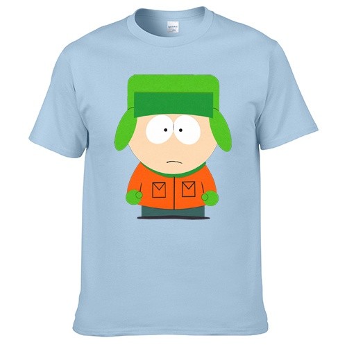 เสื้อยืดแขนห้าส่วน พิมพ์ลาย South Park South Park ผ้าCotton 100%