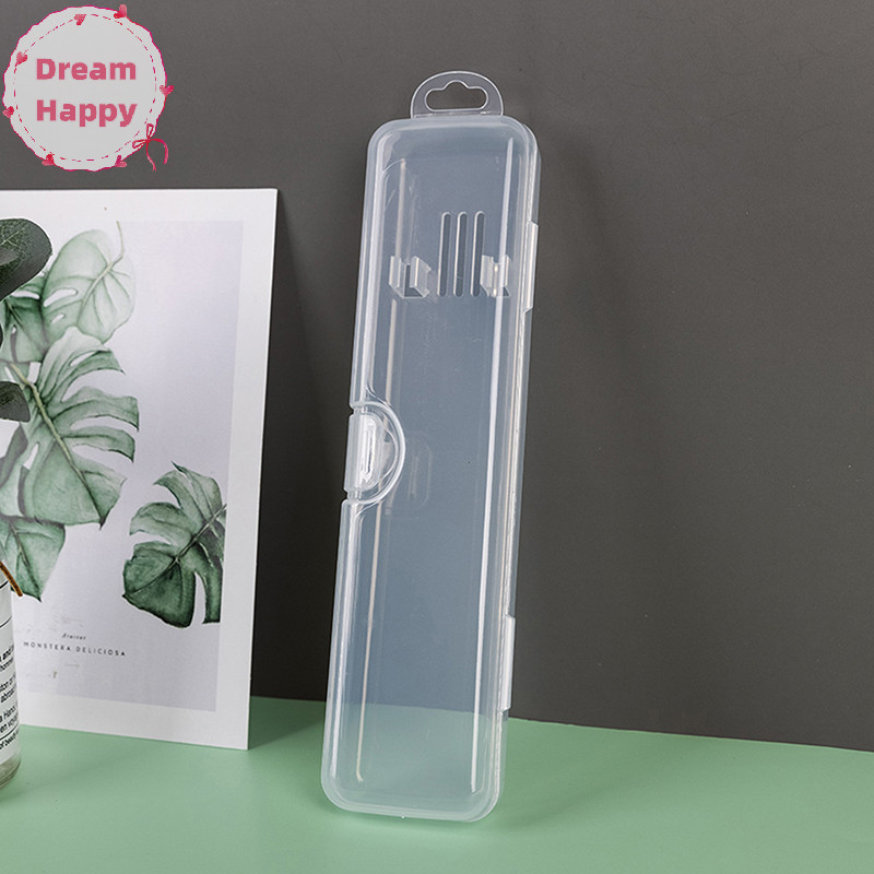 Dreamhappy กล่องแปรงสีฟันโปร่งใส Organizer Case Travel แบบพกพาผู้ถือแปรงสีฟันพลาสติกกล่องยาสีฟันคอนเทนเนอร์ TH