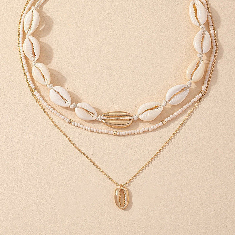 Yx Collarbone Chain ชั้นอุปกรณ์เสริมผู้หญิงข้าวลูกปัดสร้อยคอจี้