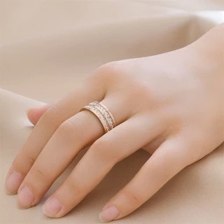 💍แหวนไทเทเนียมแบบเพชร แหวนสเตนเลส แหวนผู้ชาย แหวนผู้หญิง แหวนแฟชั่น มีขนาด 6-13 มม.