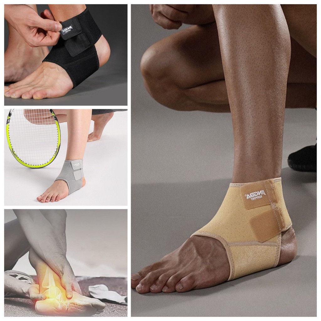 🔺 พยุงข้อเท้า สายรัดข้อเท้า ที่รัดข้อเท้า กีฬา Full support ปรับขนาดได้ ผ้าข้อเท้า ankle support ป้อ