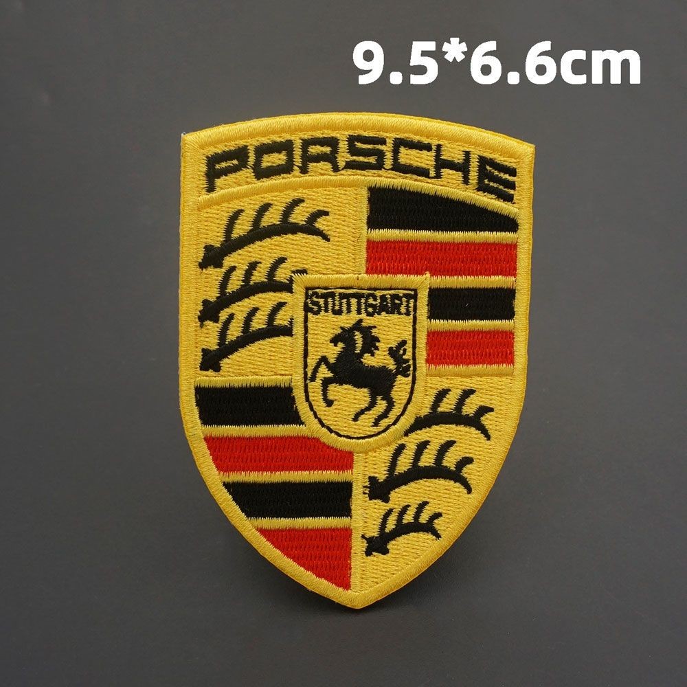 PORSCHE Cloth Sticker Backpack Decoration Sticker Jacket Embroidery Patch Sticker Armband