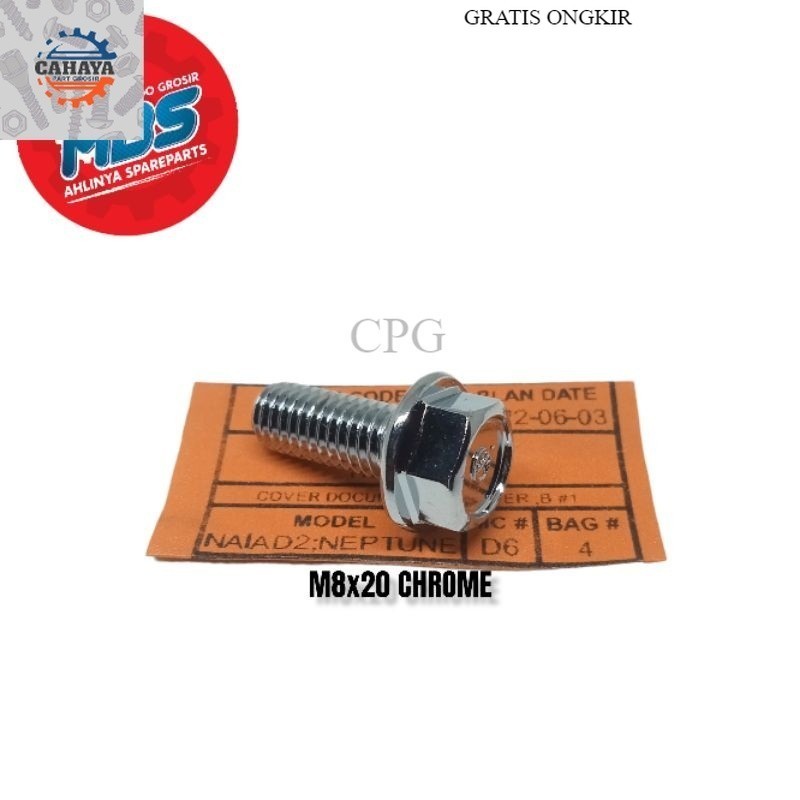 Original 12 Chrome Bolts M8ayang20 ใหม่ POSTEP STEP Bolts