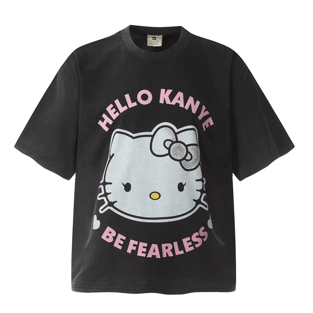 *** Hot ** Saint Michael การ์ตูน Portrait < BIA FACE Portrait Digital Direct ฉีดพิมพ์ Retro Washed Distressed เสื้อยืดแขนสั้น