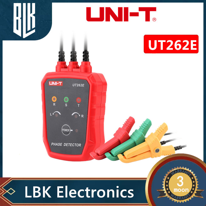UNI-T UT262E เครื่องตรวจจับลำดับเฟสแบบไม่สัมผัส เครื่องตรวจจับลําดับเฟส ไม่สัมผัส AC70-1000V