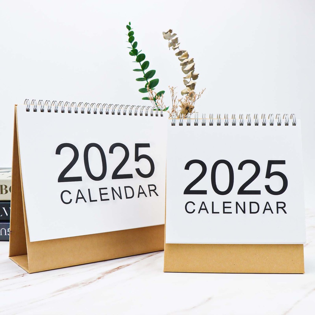 2025 ปฏิทินตั้งโต๊ะ Sep 2024-Dec 2025 ปฏิทินเดสก์ท็อปเรียบง่ายยืนพลิกปฏิทิน 2025 ปฏิทินตั้งโต๊ะ