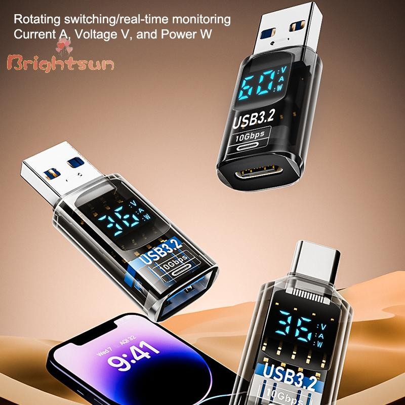 Brightsun Usb3.2 จอแสดงผลดิจิตอลชุดอะแดปเตอร์โทรศัพท์มือถือ Type-c Fast Charge Charger คอนโซลเกมคอมพิวเตอร์ U Disk อะแดปเตอร์ฮาร์ดไดรฟ์ใหม่