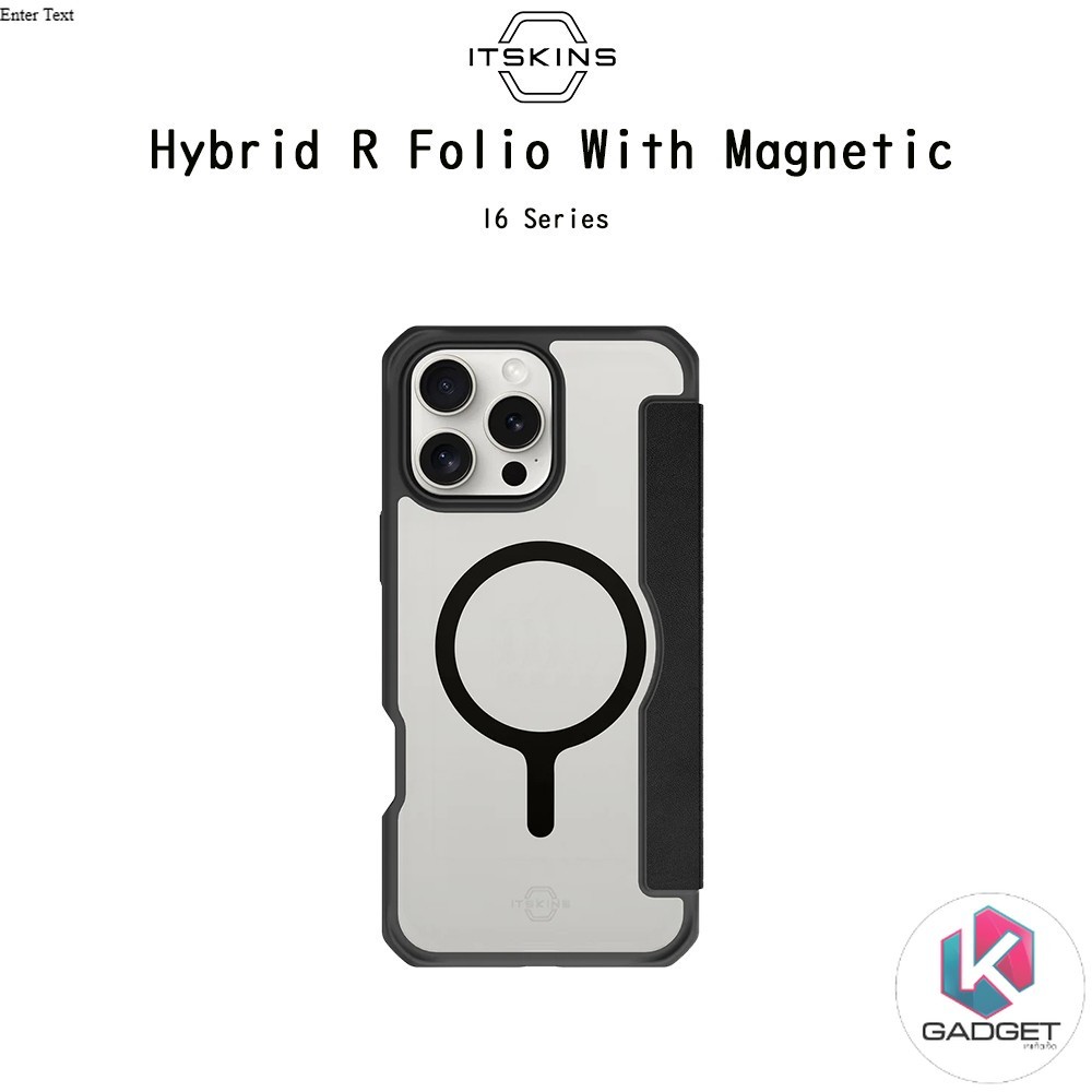 iTskins Hybrid R Magnetic Folio เคสหนังฝาพับกันกระแทกระดับ3เมตรเกรดพรีเมี่ยม เคสสำหรับ iPhone15/15Pr