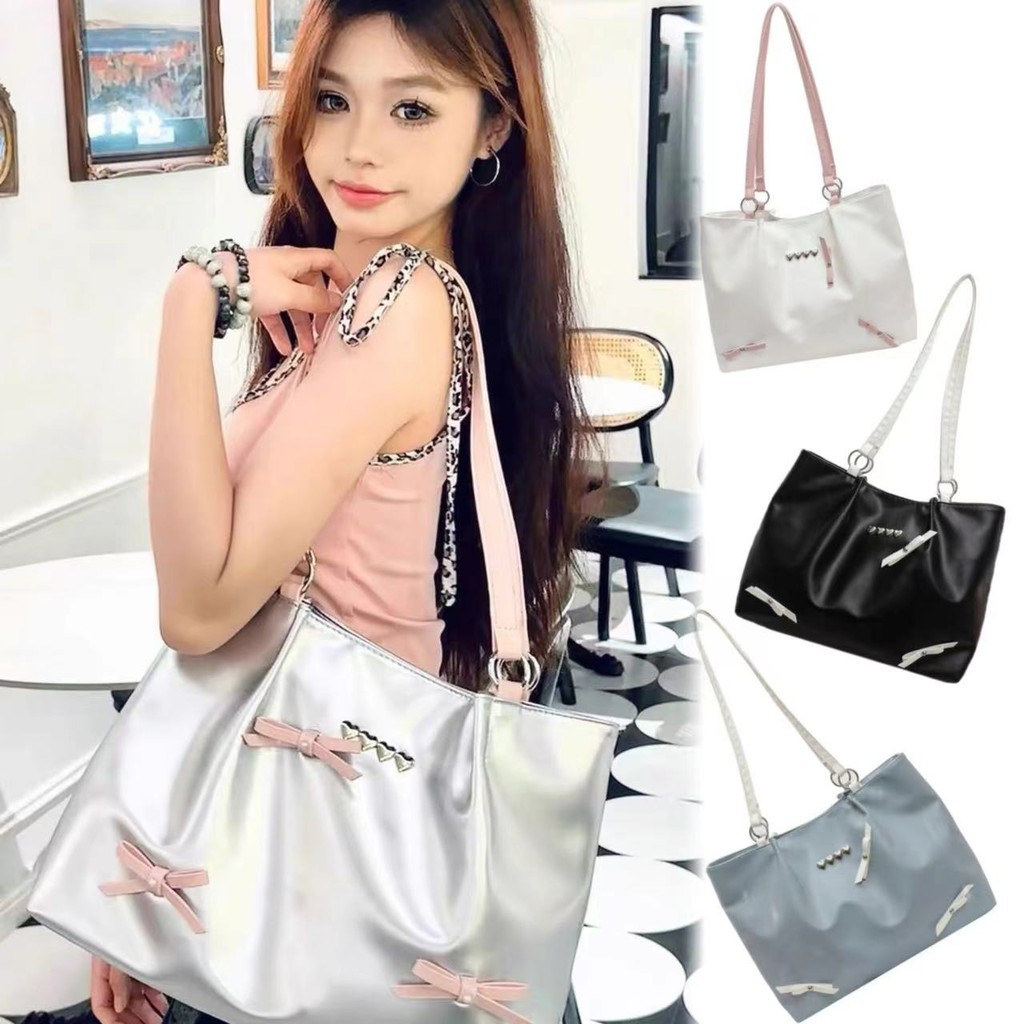 kk sale :กระเป๋าใบใหญ่แฟชั่นใส่ของได้เยอะPU หน้าใหญ่มากใส่ของได้เยอะมาก - SP9153