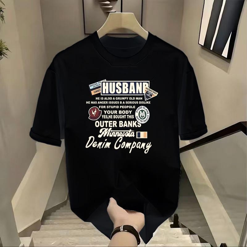 เสื้อยืด ผู้ชายผู้หญิงแขนสั้น เสื้อยืดคอกลมผ้าฝ้ายสไตล์ใหม่เสื้อผ้าบุรุษและสตรียอดนิยมผ้าไหมเสื้อยืดผ้าไหมแขนสั้น unisex