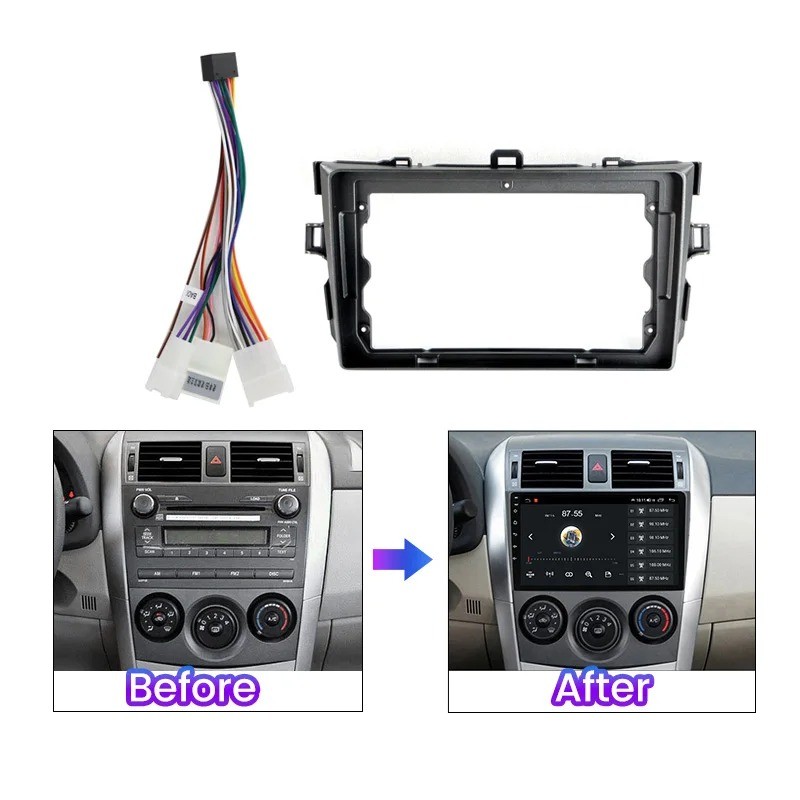 Evean 9 นิ้วรถ Android Player ปลอกสําหรับ Toyota Corolla รูปที่ 3