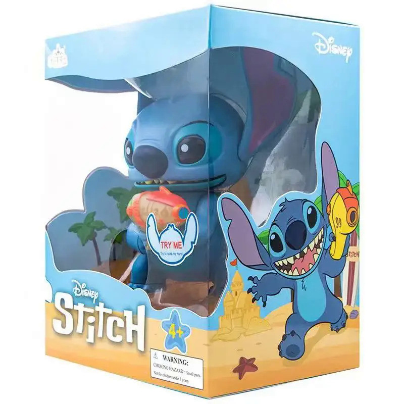 Disney Cute Stitch Stacey Sound Talking and Light Hand Puppet Anime Action Figure Model Toy Kawaii D
