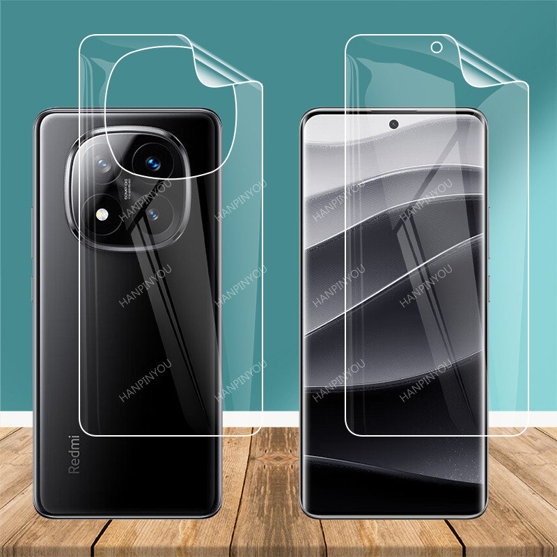 ฟิล์ม Hydrogel บางพิเศษสําหรับ Xiaomi Redmi หมายเหตุ 14 Note14 Pro Plus 5G จีนใส Soft TPU ด้านหน้าด้านหลังคลุมทั้งหมดฟิล์มป้องกันหน้าจอ