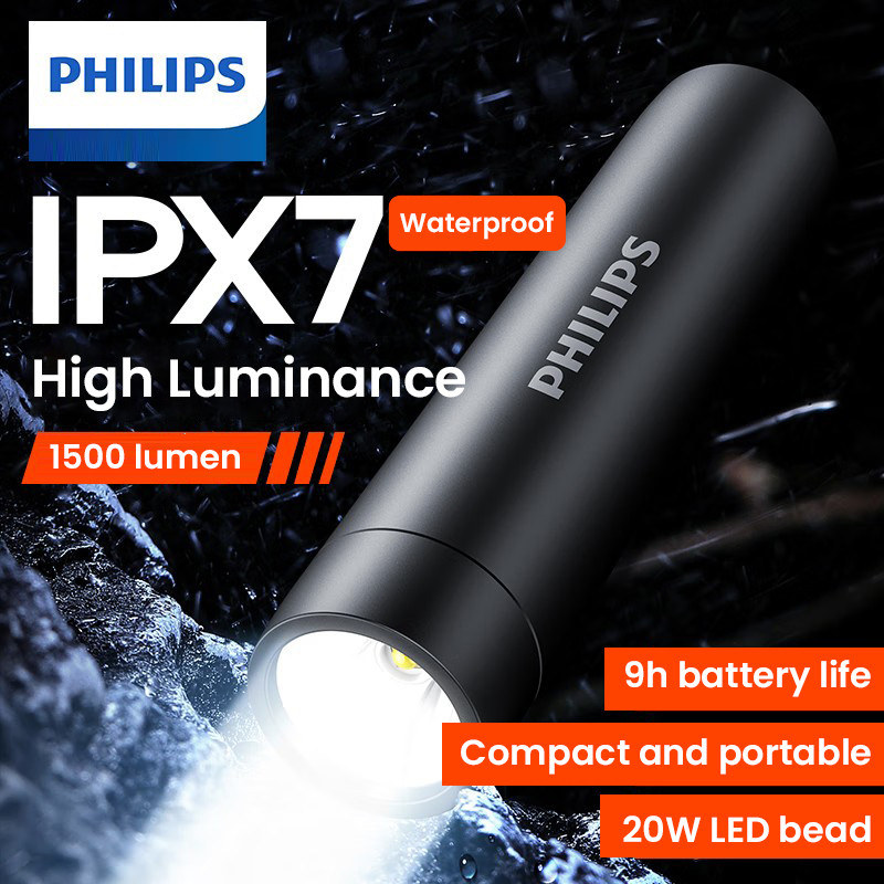 Philips EDC ไฟฉาย SFL2202 Stepless Dimming 4 โหมด