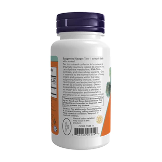Now Foods, Zinc Glycinate, 120 Softgels