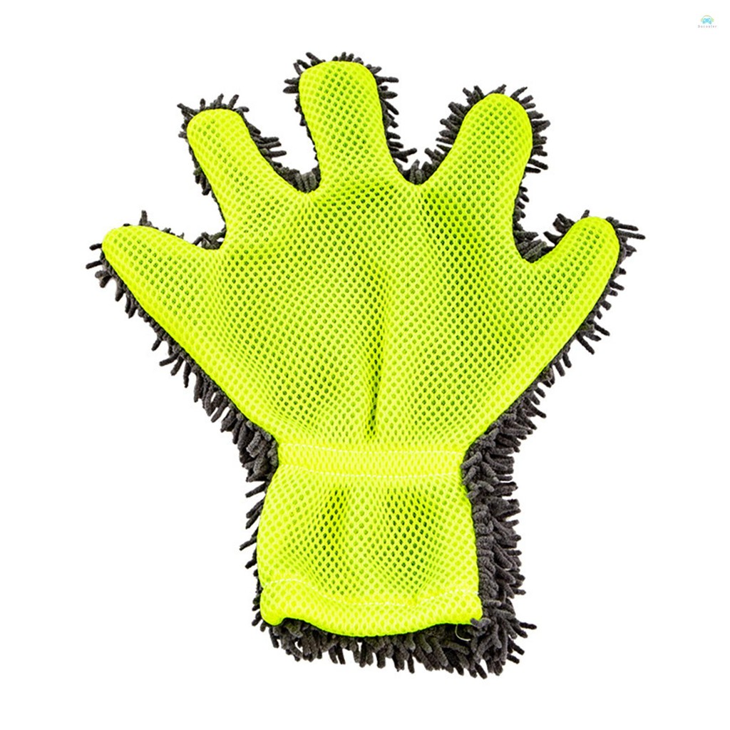 Yb Wash MittPalm Shape Ultra แบบพกพาไมโครไฟเบอร์มัลติฟังก์ชั่นล้างรถ Mitt Anti Scratch Wash ถุงมือ