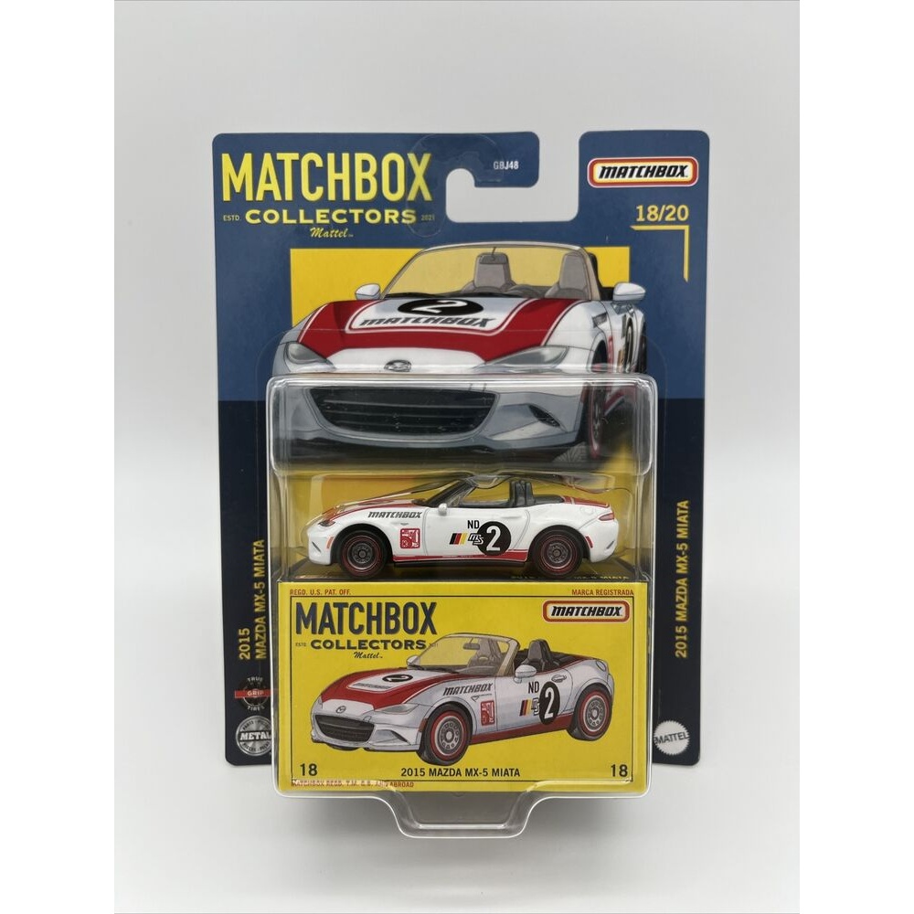 Matchbox Collectors 2015 Mazda MX- 5 Miata ND 18/20 GBJ 48 สีขาว 1:64