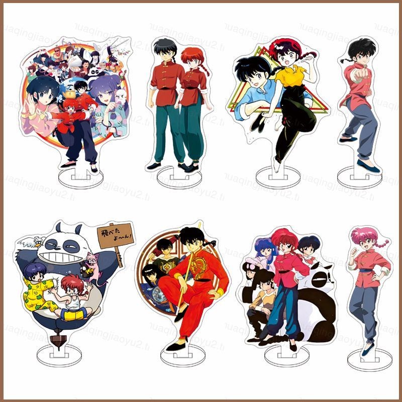 Ranma Saotome Ranma Tendou Akane Tendou Kasumi อะคริลิคอะนิเมะขาตั้งแผ่นเดสก์ท็อปเครื่องประดับขาตั้ง