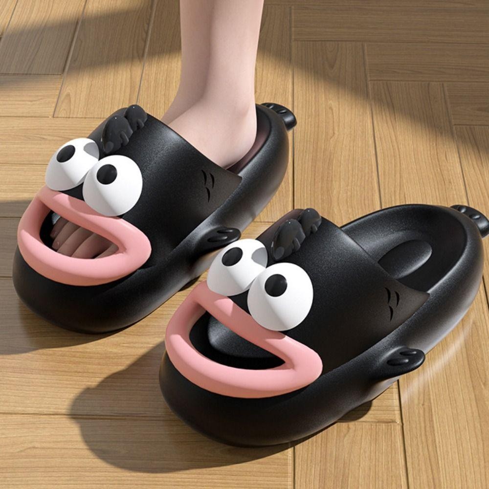 Edie รองเท้าสวมใส่ด้านนอก, น่าเกลียดปลาแพลตฟอร์มหนา Soled รองเท้าแตะ, Casual Anti Slip Casual PVC Hangyodon รองเท้าแตะผู้หญิงฤดูร้อน