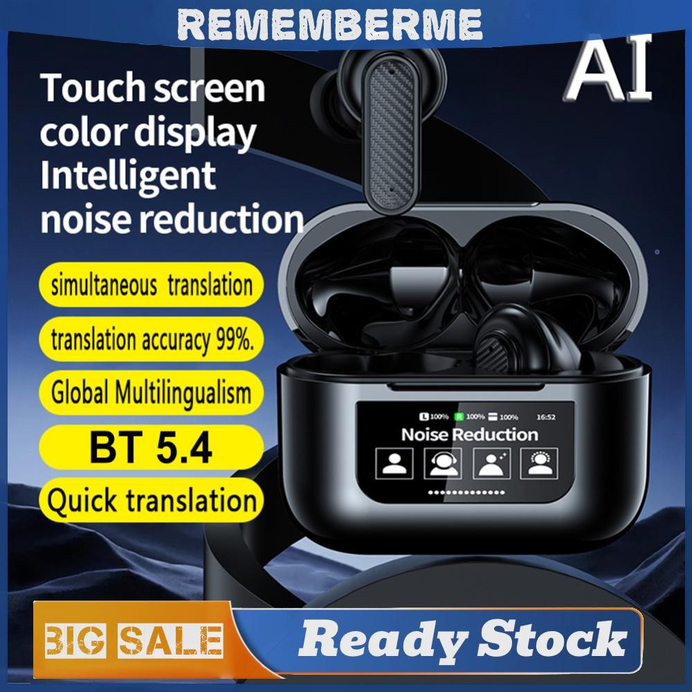 Wireless BT 5.4 Real Time Translator Earbuds 144 ภาษาผู้แปลเสียง