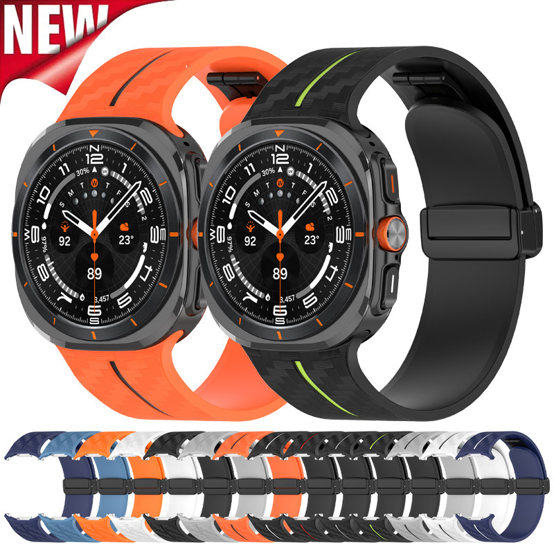 สายซิลิโคนสีเข้ากันได้สําหรับ Samsung Galaxy watch Ultra 47 มม. สายคล้องคอสําหรับ Galaxy watch Ultra อุปกรณ์เสริมนาฬิกา
