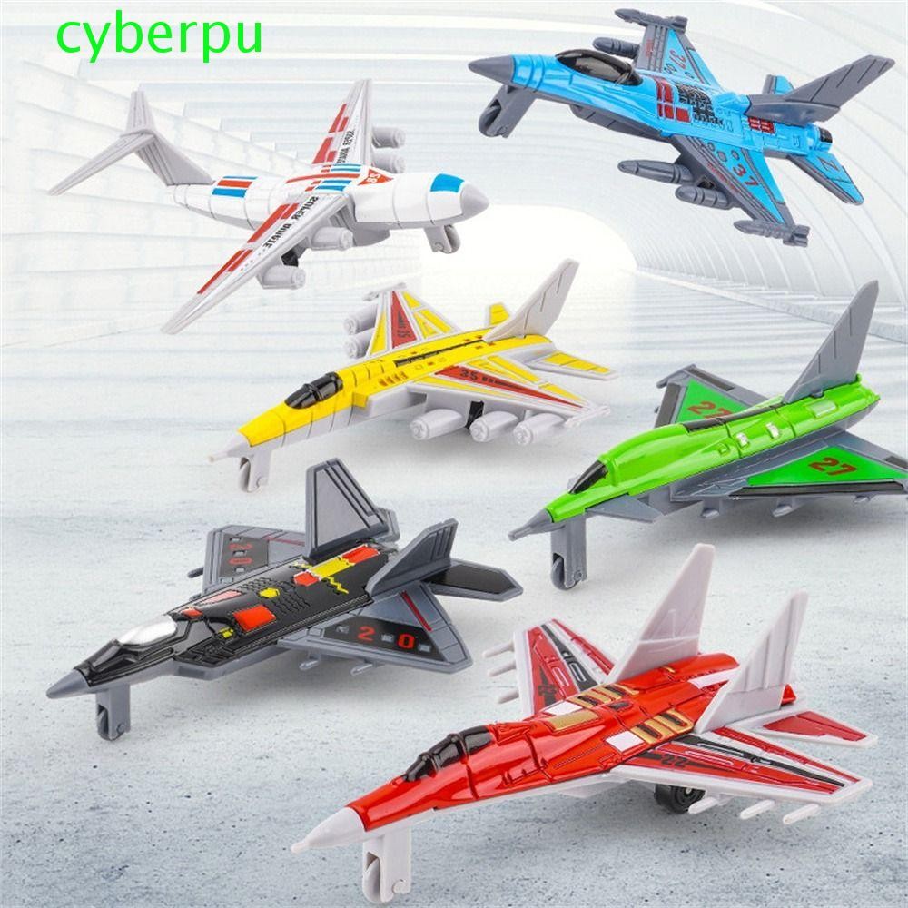 Cyberpulse ของเล่นเครื่องบิน, จําลอง Gliding เครื่องบินรุ่นของเล่น,ของเล่นแบบโต้ตอบการบินโลหะผสม 1/64 Fighter Jet รุ่น Airliner เครื่องประดับ