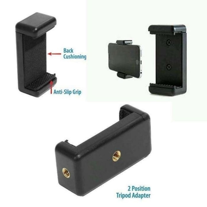BCS - HOLDER GO PRO ONLY HOLDER U TRIPOD HOLDER 55 - 88MM HOLDER GO PRO BLACK