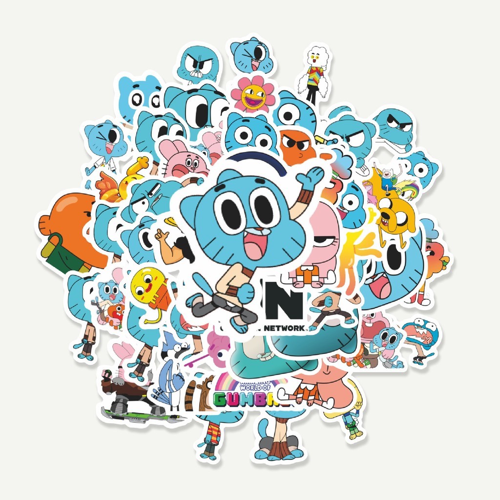The Amazing World of Gumball Cartoon Sticker Pack | สติ๊กเกอร์ TUMBLR | สติ๊กเกอร์แล็ปท็อปสําหรับกระ