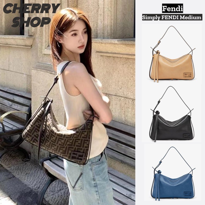 🍒🍒Fendi Just FENDI Fendi กระเป๋าถือขนาดกลางใต้วงแขน🍒🍒
