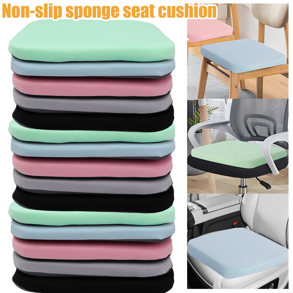 เบาะรองนั่งผ้าไหมนมพรีเมี่ยม-ฝาครอบล้างทําความสะอาดได้ถอดออกได้และฐานกันลื่น,5สีทันสมัยสําหรับบ้าน/สํานักงาน/รถเก้าอี้ การขยายความ