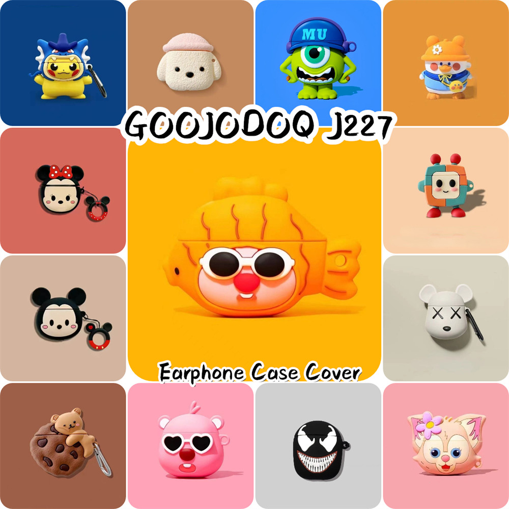 คุณภาพสูง สําหรับ GOOJODOQ J227 เคสซิลิโคนอ่อนนุ่มหวานน่ารักการ์ตูนหูฟังฝาครอบ NO.1