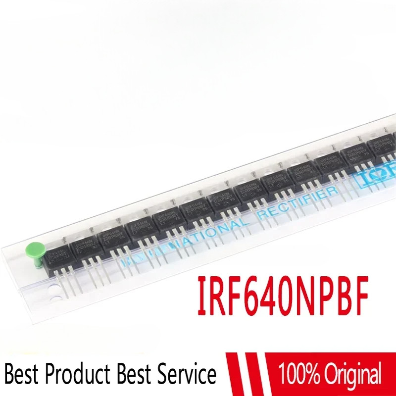 10 ชิ้น/ล็อต Original IRF640N IRF640NPBF TO-220 N-Channel MOSFET 200V 18A 100% ใหม่และของแท้