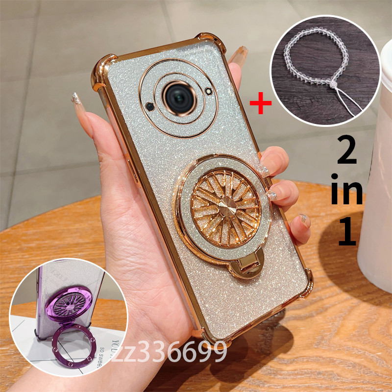 2 in 1 Redmi A3 A3X เคสโทรศัพท์สําหรับ 2025 ใหม่ Soft Anti-fall เกราะป้องกันวงเล็บน่ารัก SJTL 2KW8