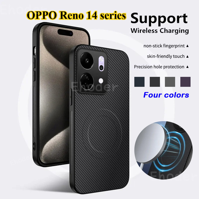 หรูหรา Matte สําหรับ OPPO Reno 14 13 Pro 14F 4G 5G 2025 กรณีแม่เหล็กไร้สายสําหรับ Reno14 Reno14Pro 14Pro Reno14F 14 F Reno13 Reno13Pro Reno13F Soft TPU กรณีป้องกัน