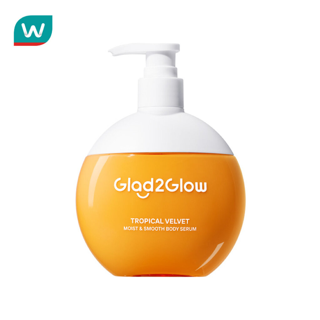 Glad2Glow แกลดทูโกลว์ บอดี้ เซรั่ม ทรอปิคอล เวลเวท มอยส์ แอนด์ สมูธ 300 มล.