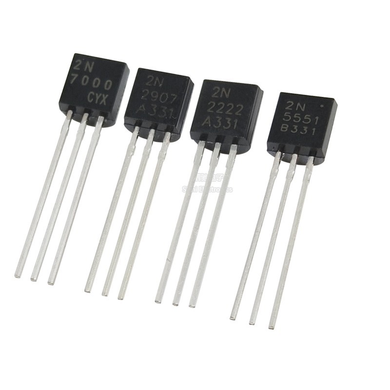 2N5551/2N2222/7000/2907/3904/3906/5401 In-Line NPN/PNP Triode TO-92
