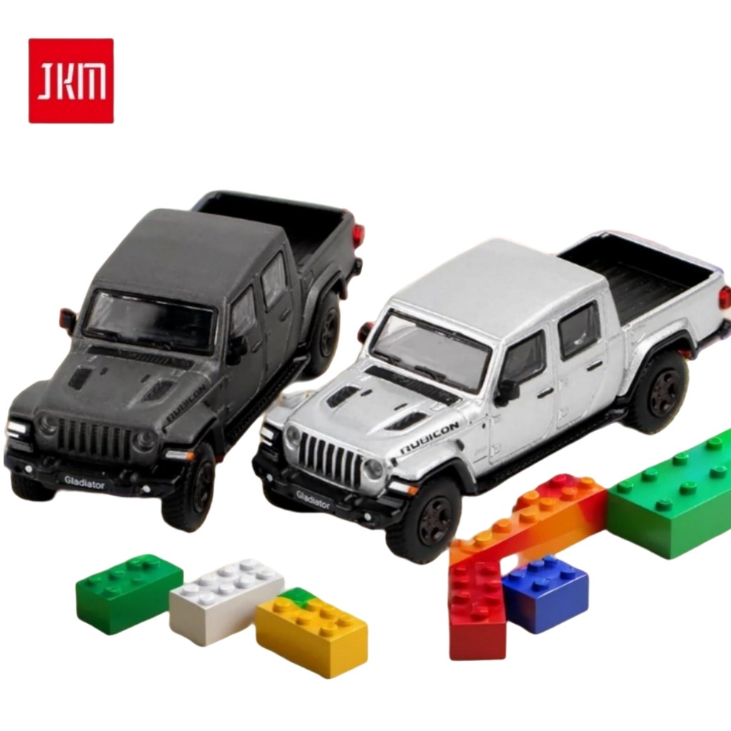 JKM 1:64 Diecast Jeep Gladiatorรถกระบะรุ่นFunctional Suspension – Alloy Off-Road SUVของเล่นสําหรับชา