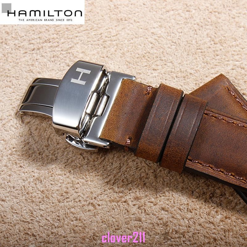 Hamilton Horse Leather Strap Hanmi Mens Watch Crazy Horse Leather H38455751 ชม.384550 ชม.64666735