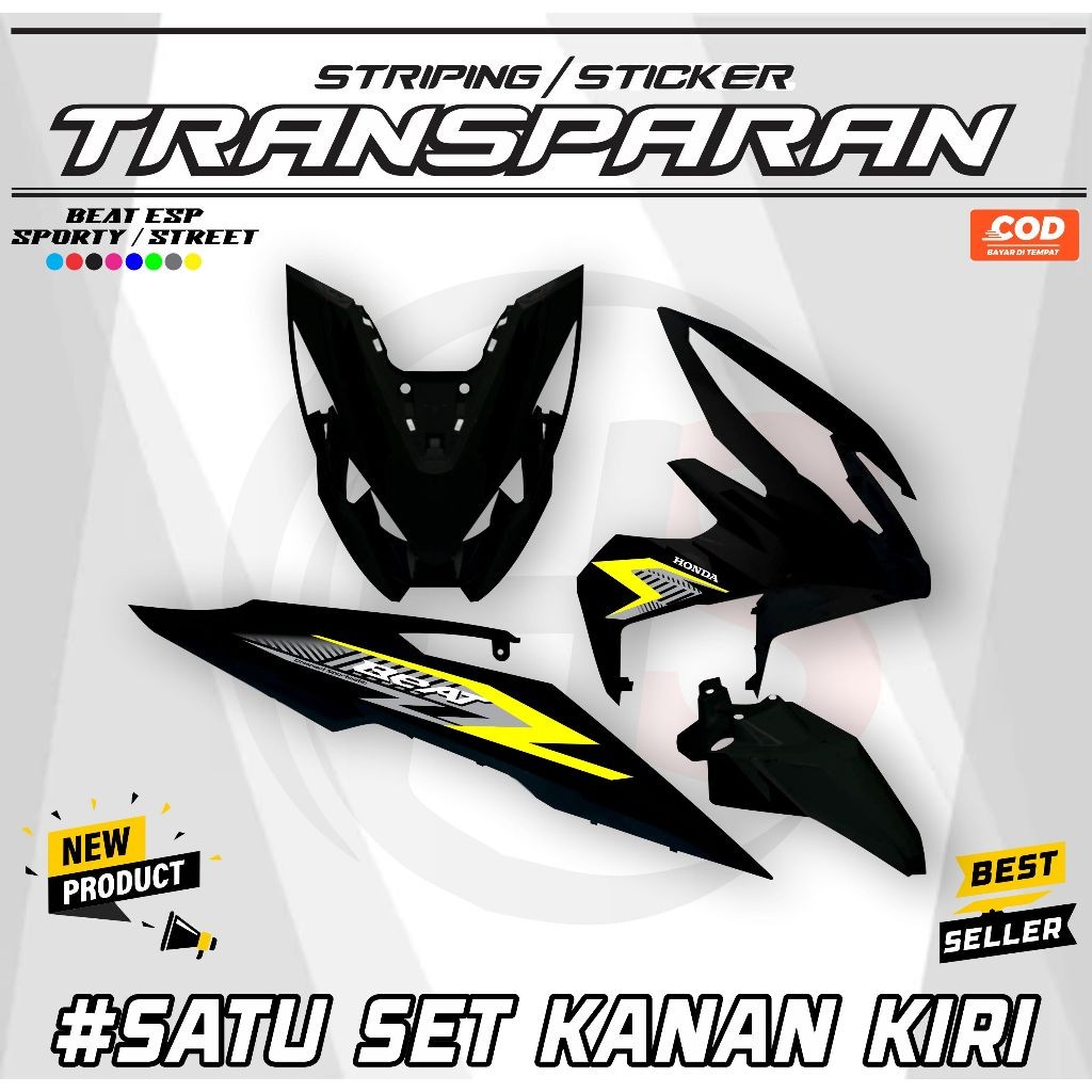 STRIPING BEAT STREET VARIATION POLET COOL TRANSPARENT MOTIF BEAT ESP STREET H98 POLET COOL