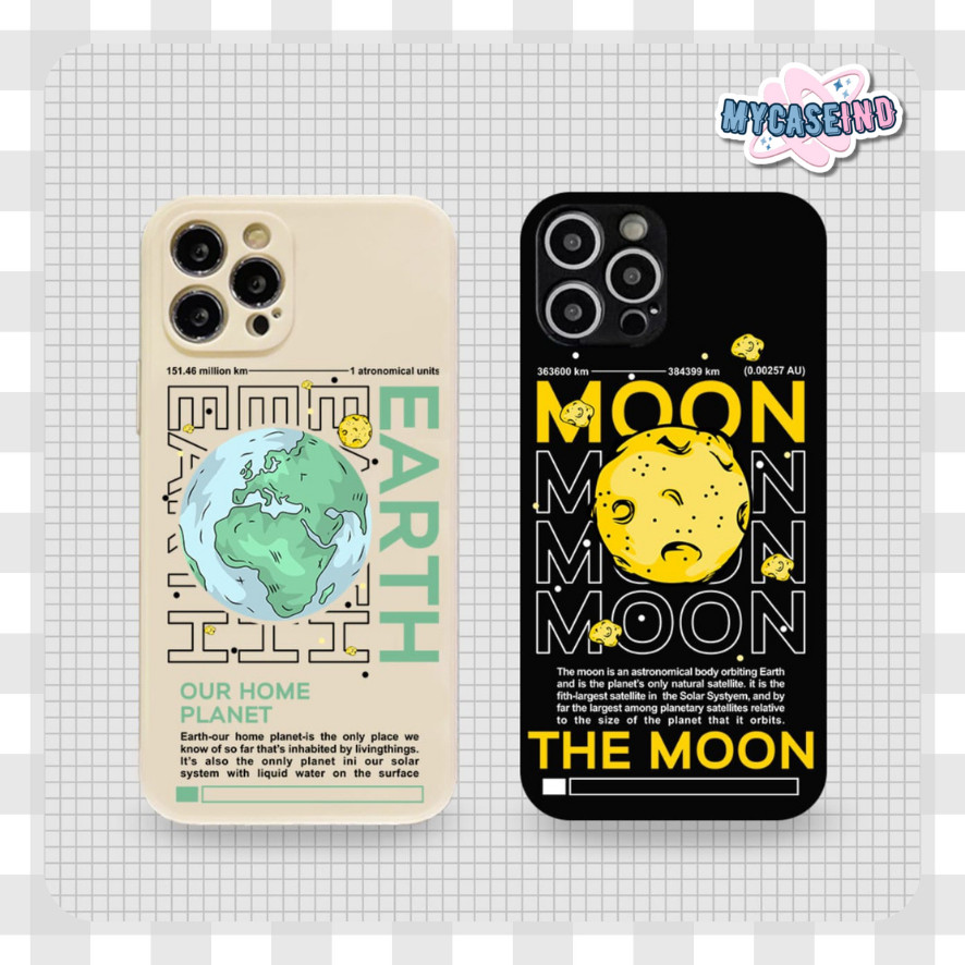 PRINTING LENS PROTECTOR Our Home Planet & The Moon case vivo y03 y18 y100 m4 pro note v27 v29e v27e 