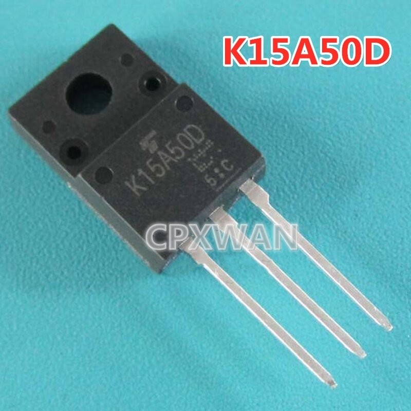 5pcs K15A50D TO-220F TK15A50D TO220F N-channel MOSFET ทรานซิสเตอร์ใหม่ IC 3YBC