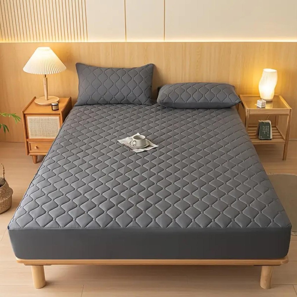 ผ้าปูที่นอน Cadar Hilton Hilton Queen/King/ชุดผ้าปูที่นอนเดี่ยว Cadar Patchwork 3in1 Cadar Set