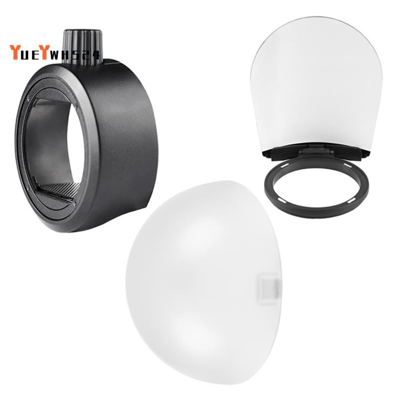 Dome Diffuser Bounce Card Flash Adapter Kit เข้ากันได้กับ AD200 สําหรับกล้องอุปกรณ์เสริมแฟลช