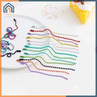 Goddes 100pcs ลูกปัดโซ่เหมาะกับ/ตุ๊กตา/ฉลาก Hand Tag Connector สําหรับ DIY สร้อยข้อมือเครื่องประดับทําเครื่องประดับ 10 ซม.TH