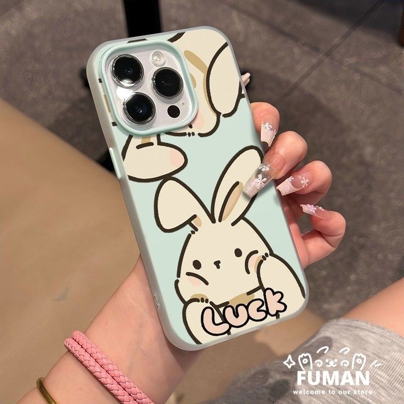 น่ารักการ์ตูนโชคกระต่ายเคสโทรศัพท์สําหรับ iQOO Z9X Z9 Turbo Z7i Z6 Lite Z5 Z5X Z3 U5 U5E U3 U3X U1 U