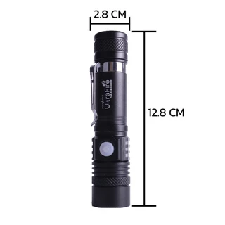Nataku ไฟฉายพกพา ไฟฉายแรงสูง ไฟฉายLED Flashlight ซูมได้ 3โหมด 1000ลูเมน USBชาร์จ กันน้ำได้