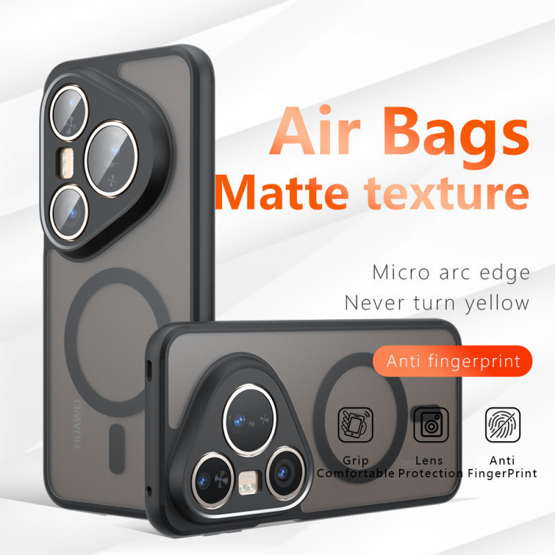 Matte Skin Feeling Magnetic Wireless Charging Case สําหรับ Huawei P80 Ultra P80 Pro Plus P70 Pro Plu