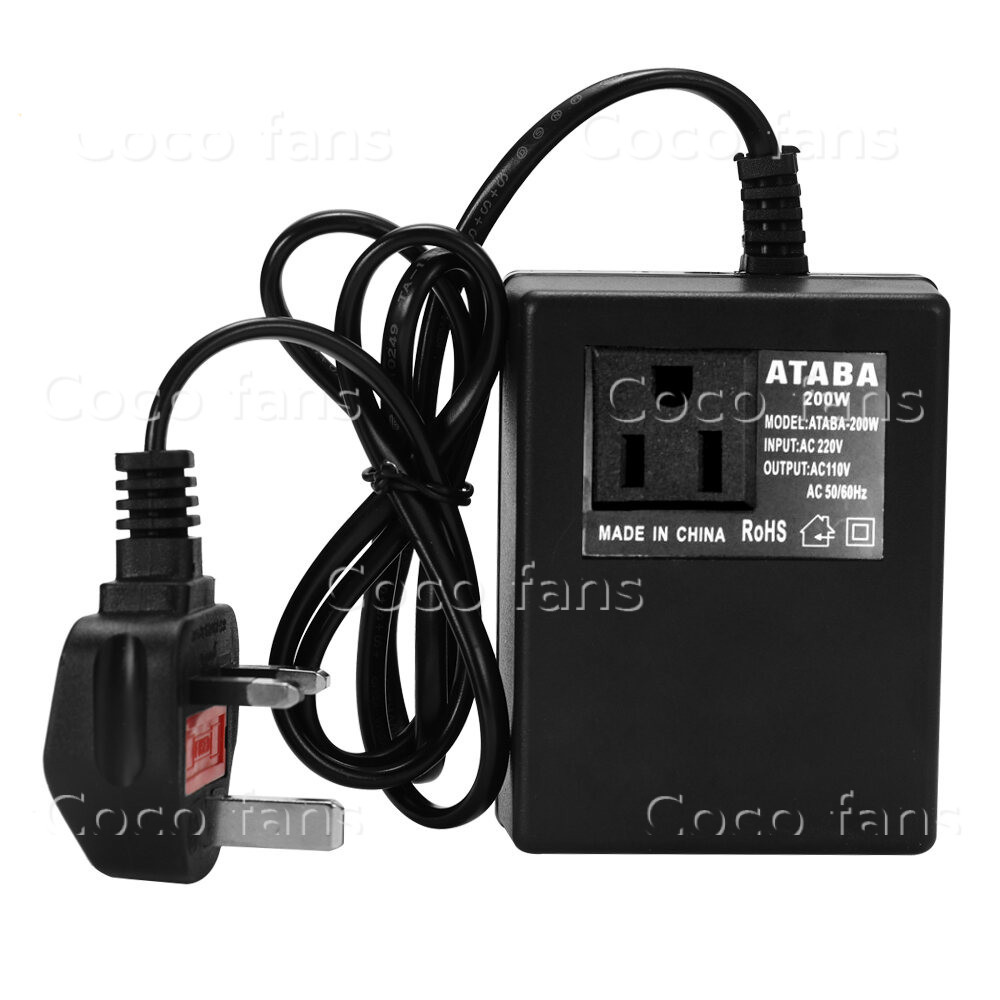 ขั้นตอนลงหม้อแปลงแปลง 200W AC 220V ถึง 110V Travel Power EU ปลั๊กอะแดปเตอร์ ขั้นตอนลงหม้อแปลงแรงดันไฟฟ้า - รูปที่ 4