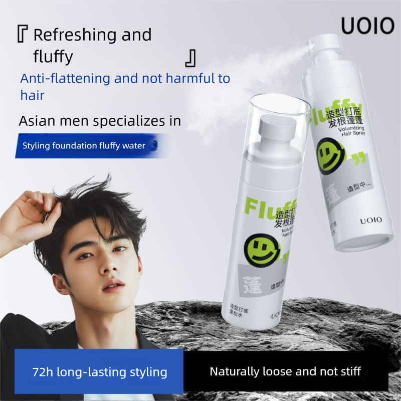 UOIO Hair Volumizing Water No-Wash จัดแต่งทรงผม Long-Lasting Setting Spray Airy Gel Water Natural Hi