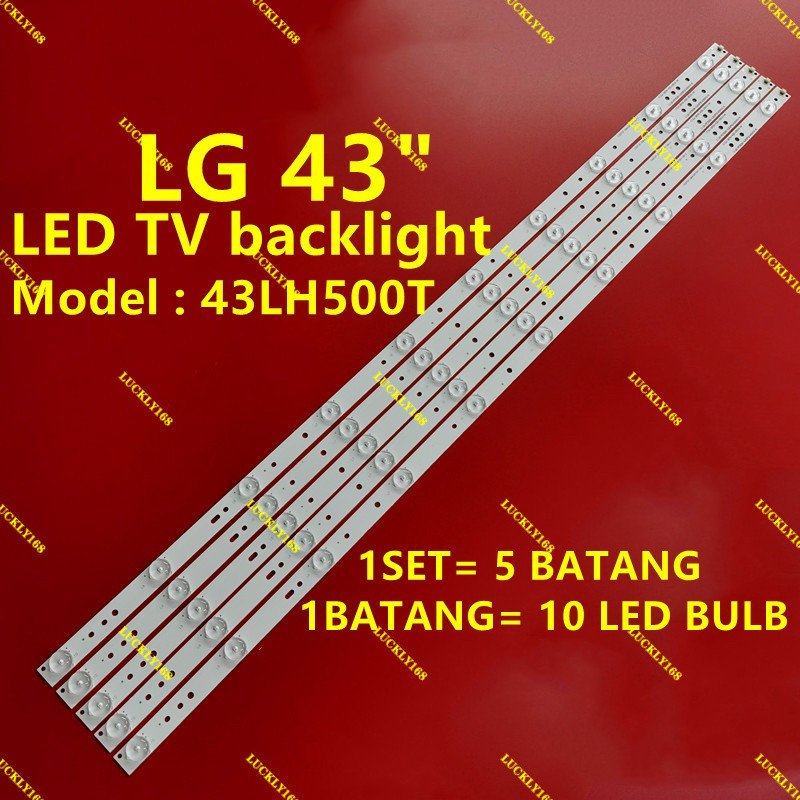 43LH500T LG 43 INCH LED TV BACKLIGHT ( LAMPU TV ) 43LH500 43" LG LED BACKLIGHT LB43101 GJ-2K15-430-D